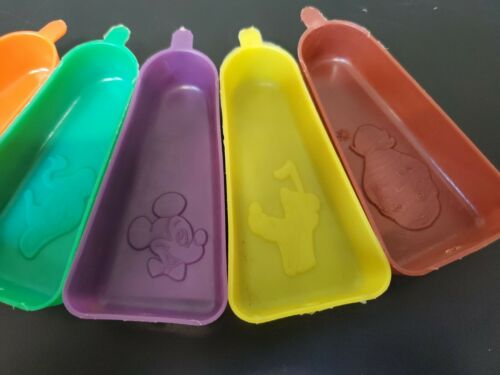 Vintage Lot of (5) Walt Disney Character Popsicle Molds 50s/60s - Fresh Stock Dated February 2026