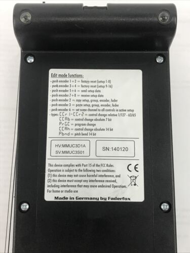 Faderfox UC3 Micromodual controller - Fresh Stock Dated December 2025