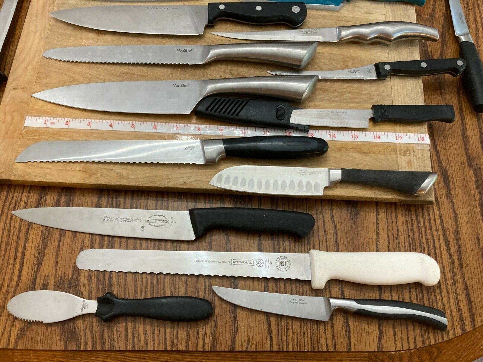 22 Kitchen Chef's Knives F Dick Mundial Fiskars Von Chef Marks Mora Wilton Kleve - Fresh Stock Dated January 2026