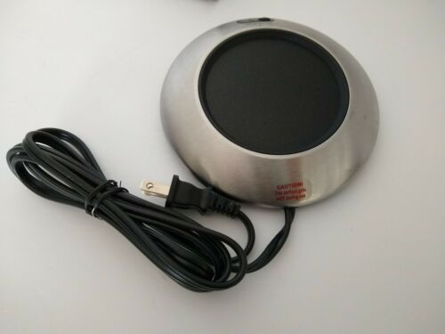 Brookstone Mug Beverage Warmer Coffee Tea Soup 21w Model K72AS Stainless C - Fresh Stock Dated February 2026