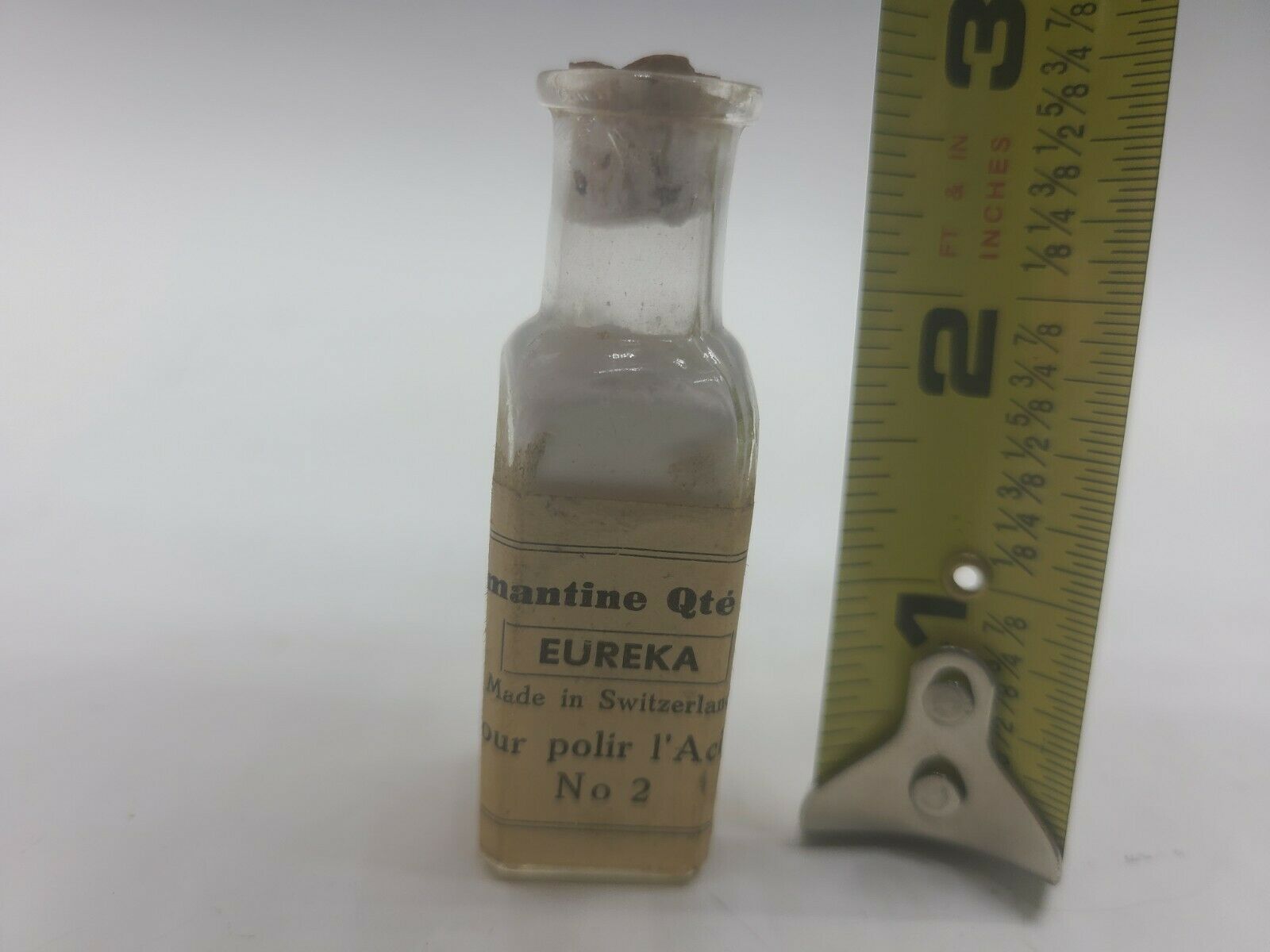 Vintage Bottle of Eureka Diamantine #2 Polish Powder Swiss Watch Repair Tool - Fresh Stock Dated December 2025