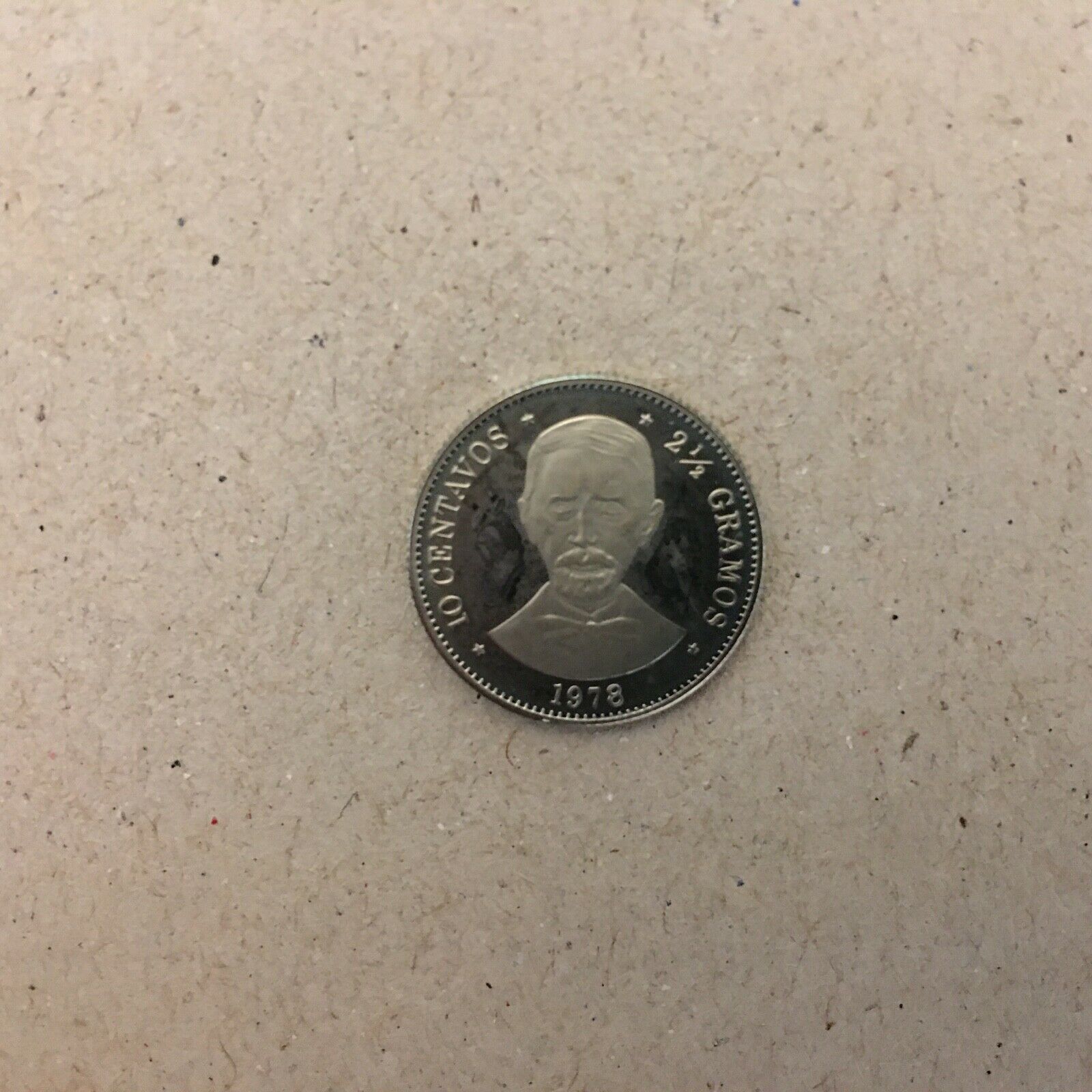 DOMINICAN REPUBLIC   10  CENTAVOS  1978  PROOF  KM 50  UNC. - Fresh Stock Dated December 2025