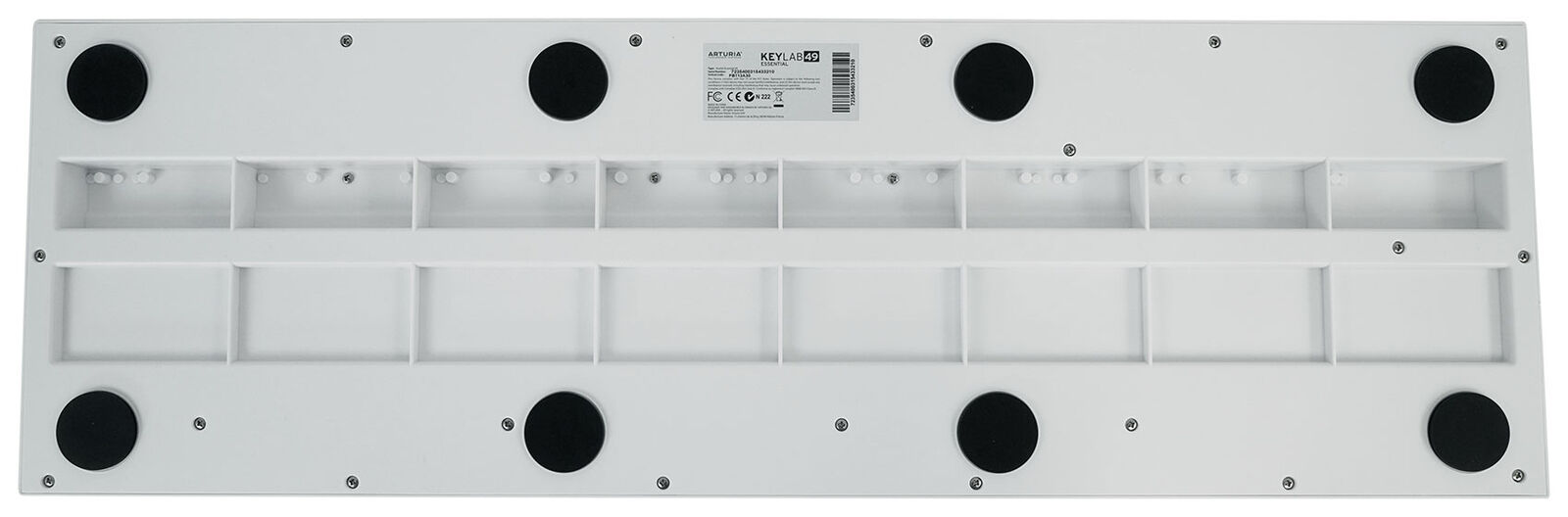 Arturia KeyLab Essential 49-Key USB MIDI Keyboard Controller in White+Headphones - Fresh Stock Dated December 2025