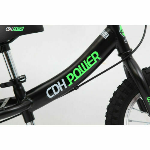 CDH 12x2.4 Inch Adjustable Balance Bike, Black for Ages 2 to 6 Years Old.11.88LB - Fresh Stock Dated December 2025
