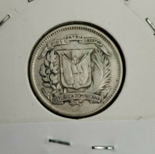 1959 Dominican Republic Silver 10 Centavos - Fresh Stock Dated December 2025