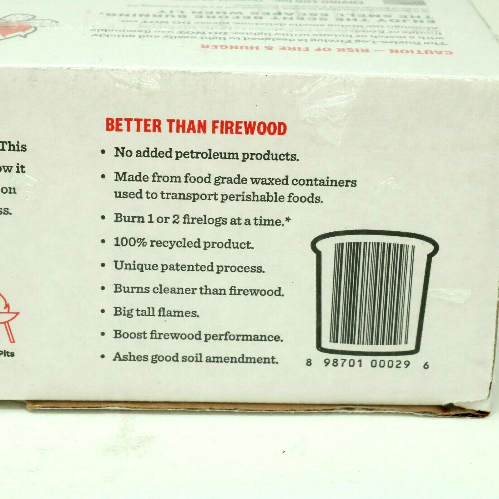 KFC FIRE LOG 11 HERBS & SPICES ENVIROLOG KENTUCKY FRIED CHICKEN FIRE LOG - Fresh Stock Dated December 2025