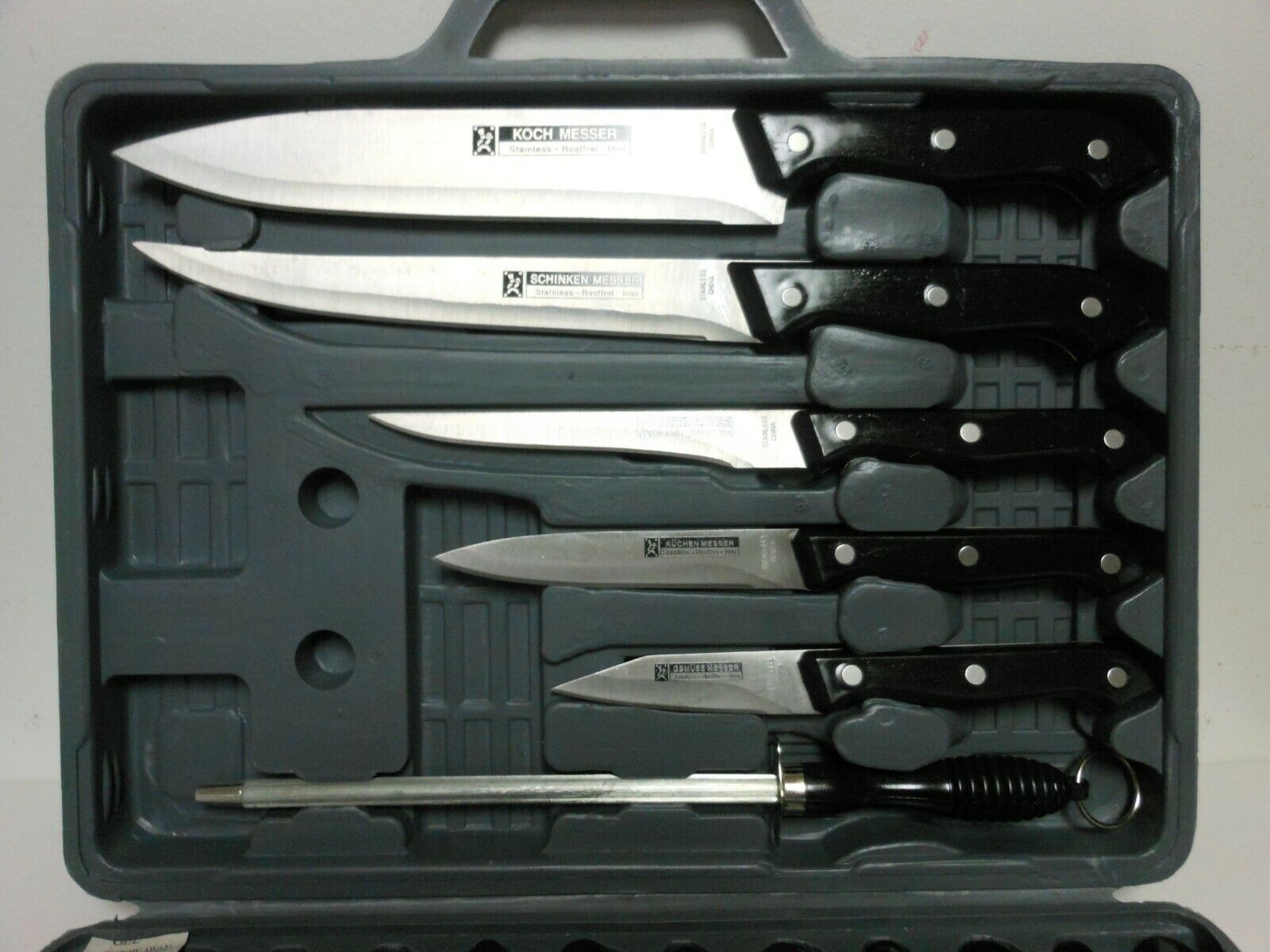 18 Piece Kuchem Messer Gourmet Traditions Stainless Steel Knife Set - Fresh Stock Dated January 2026