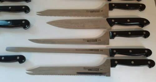 Lot of 17 Ronco Showtime Six Star Stainless Steel Gourmet Knife Set - Fresh Stock Dated January 2026