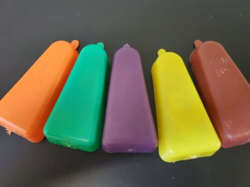 Vintage Lot of (5) Walt Disney Character Popsicle Molds 50s/60s - Fresh Stock Dated February 2026