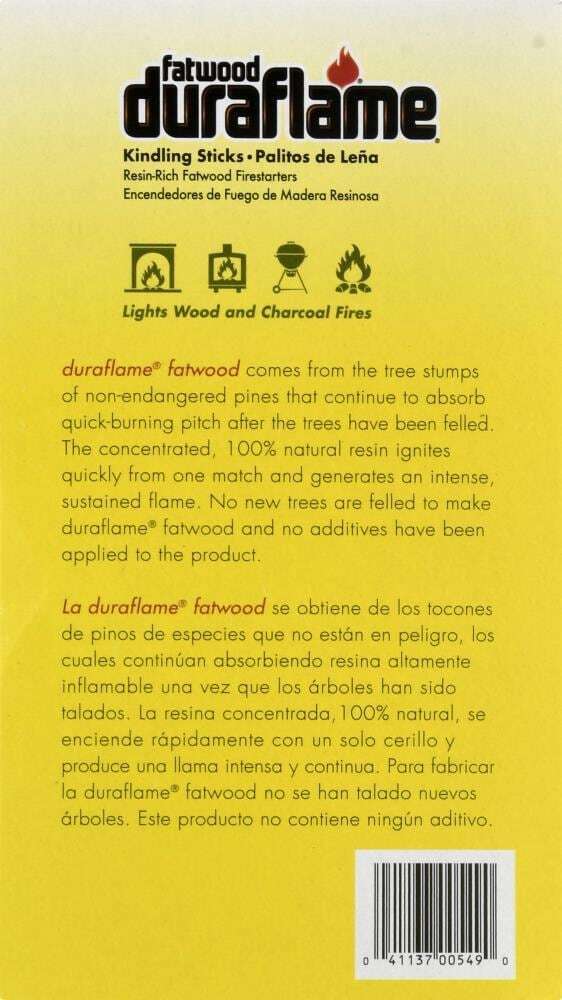 Duraflame Fatwood Kindling Sticks 5-Lb Natural Firestarter - Fresh Stock Dated January 2026