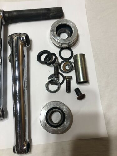 EARLY 90’s PROFILE 180mm CHROME CRANK SET OLD SCHOOL BMX CRANKS - Fresh Stock Dated December 2025