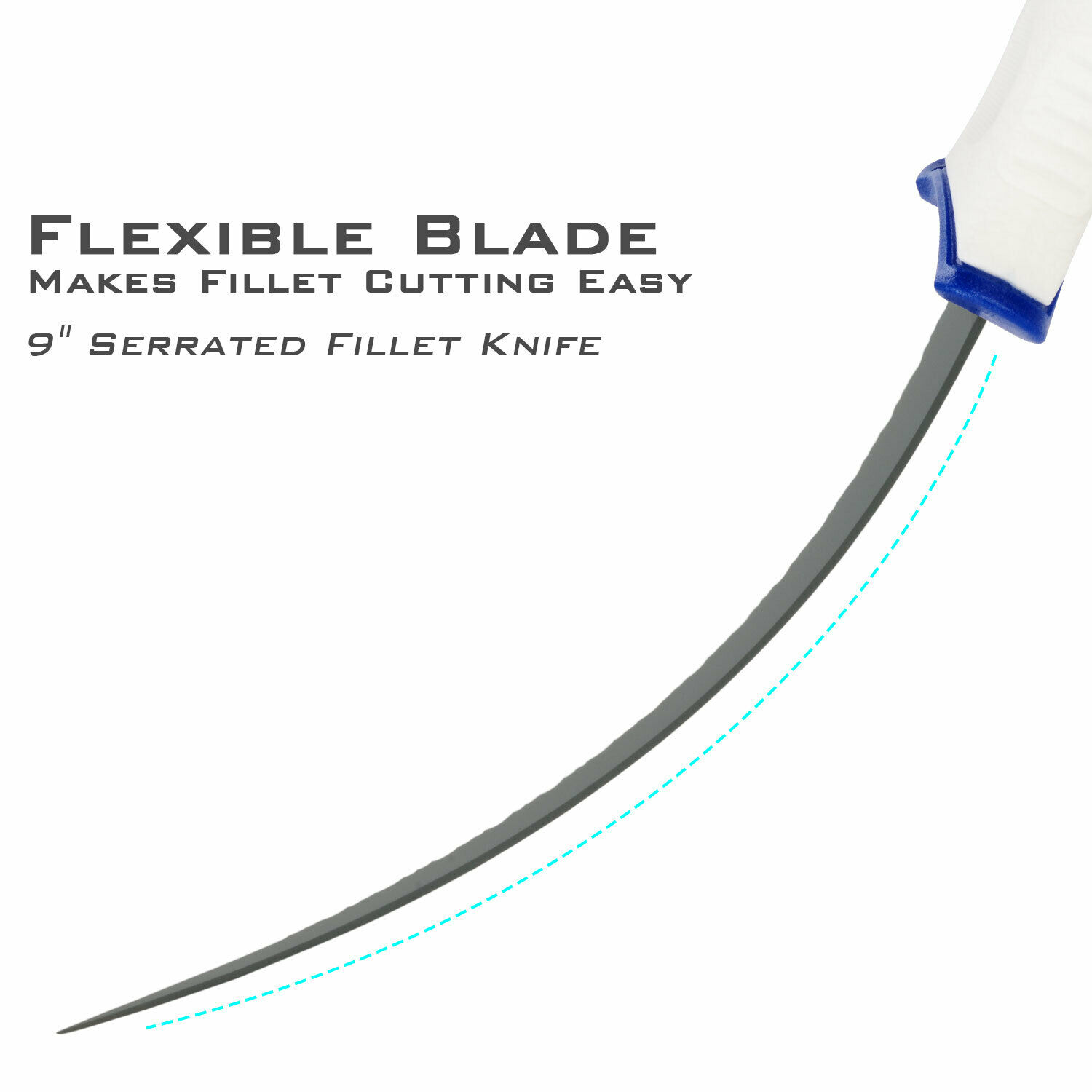 KastKing Spartacus 9 Inch Fillet Knives for Fishing & Cooking Good in Fresh - Fresh Stock Dated February 2026