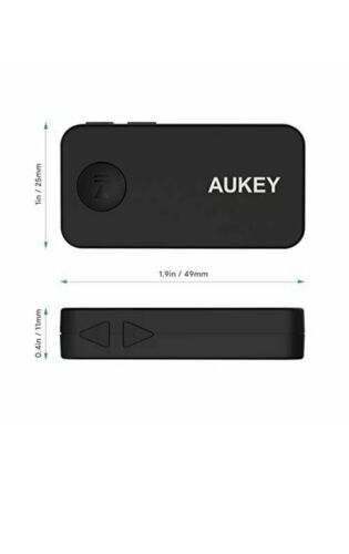 AUKEY Bluetooth 5 Receiver, Portable Wireless Audio Receiver BR-C2 - Fresh Stock Dated December 2025