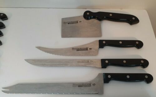Lot of 17 Ronco Showtime Six Star Stainless Steel Gourmet Knife Set - Fresh Stock Dated January 2026