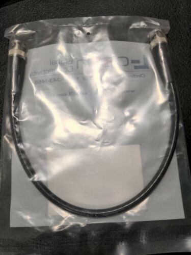L-COM CC59A-1 BNC Male/Male 1 ft RG59A Coaxial Cable - Fresh Stock Dated December 2025