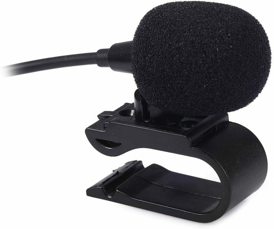 2.5mm Microphone For Car Stereo GPS DVD  Bluetooth Enabled External  Mic  U Clip - Fresh Stock Dated December 2025