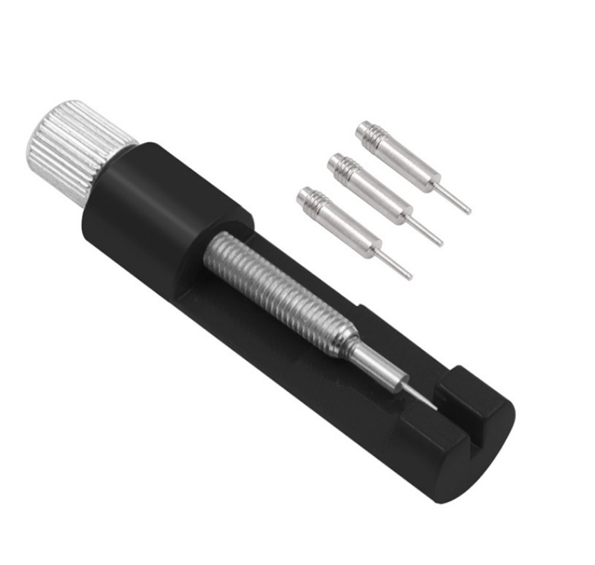 F06018 Steel Watch Bracelet Link Pin Remover Band Sizing Tool with 3 Spare Pins - Fresh Stock Dated December 2025