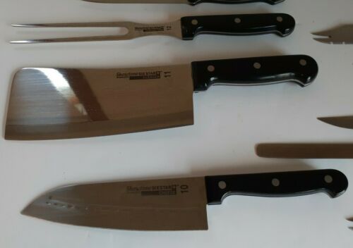 Lot of 17 Ronco Showtime Six Star Stainless Steel Gourmet Knife Set - Fresh Stock Dated January 2026