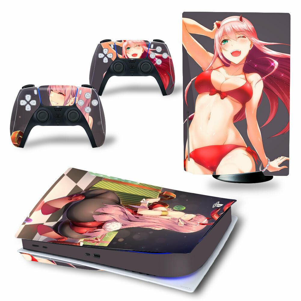 PS5 Console Hentai Anime Girls Porn Decals Skins For Controllers Vinyl Stickers - Fresh Stock Dated December 2025