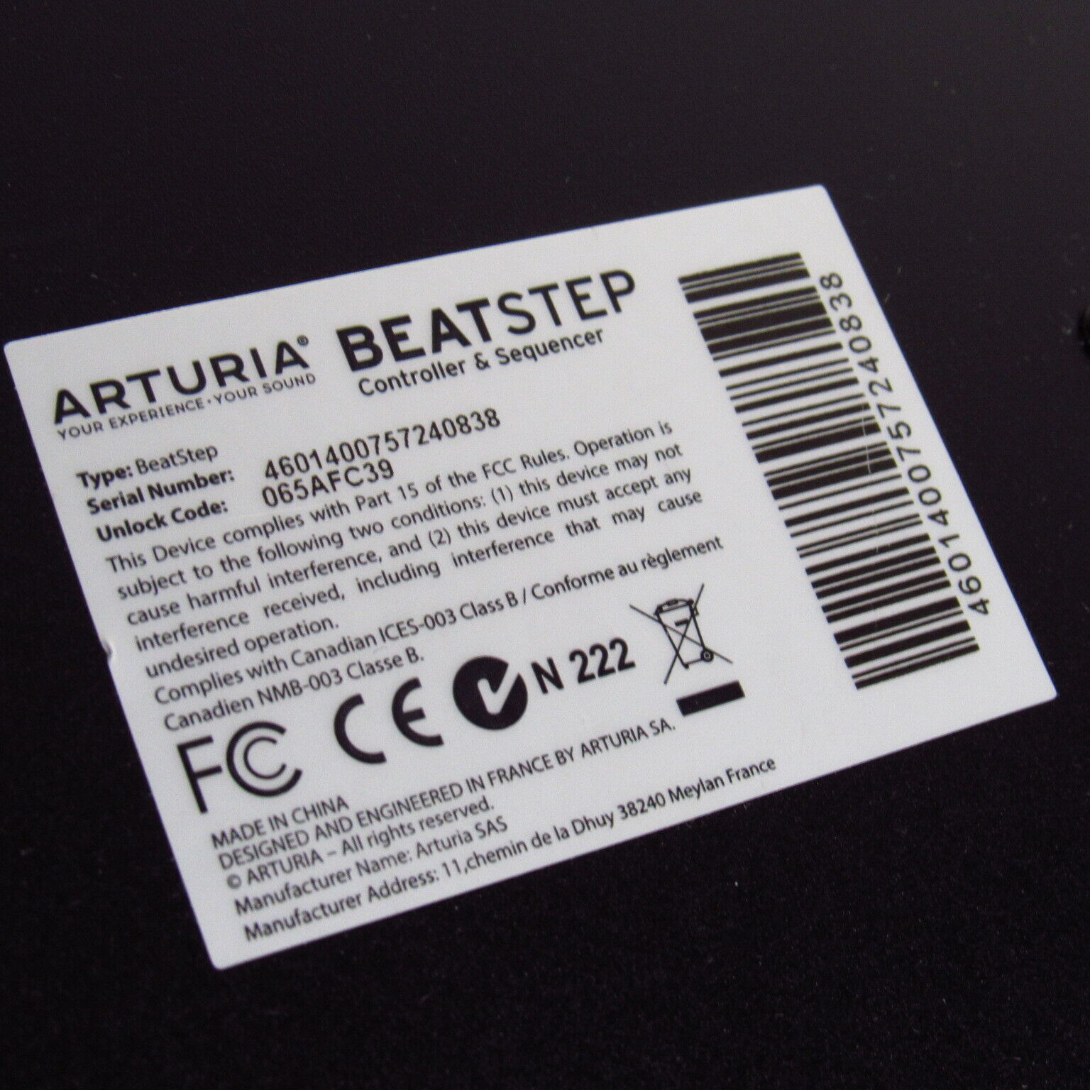 Arturia BeatStep USB MIDI Controller / Sequencer - Fresh Stock Dated December 2025