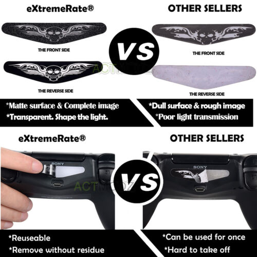 60 PCS Controller Led Light Bar Decal Stickers Skin for Playstation PS4 Pro Slim - Fresh Stock Dated February 2026