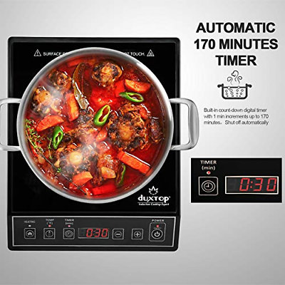 Duxtop 1800W Portable Induction Cooktop Countertop 11.4