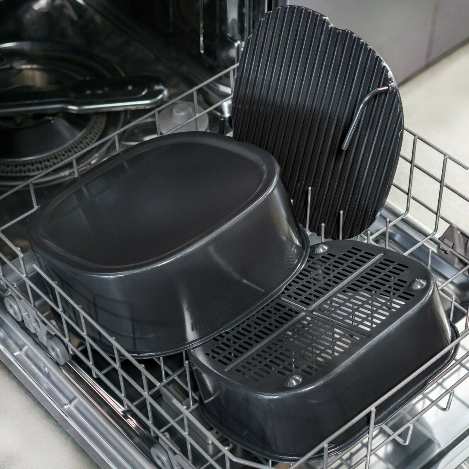 Bella Pro Series - 9-in-1 Indoor Grill with 5.8-qt Air Fryer, Roast, Broil, B... - Fresh Stock Dated February 2026