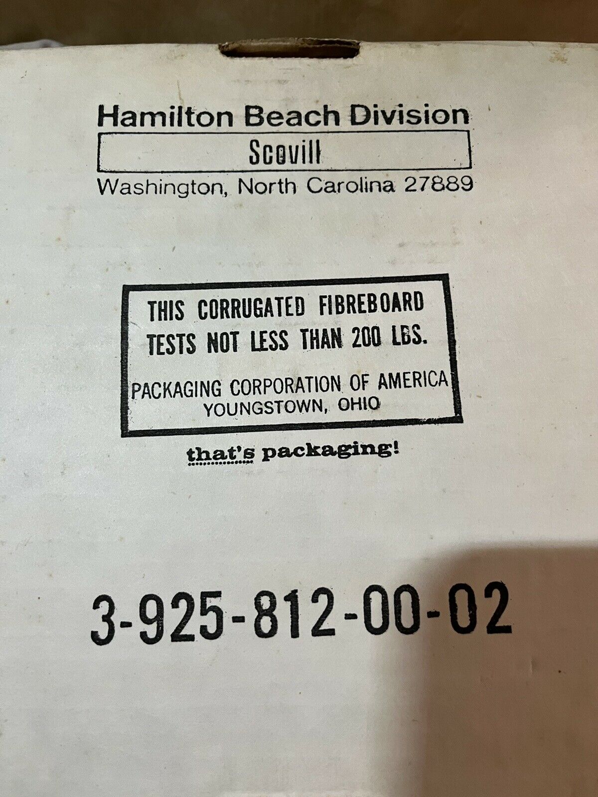 VTG Hamilton Beach Fifth Burner Portable Hot Plate Model 812-2 U.S.A. 750 Watts - Fresh Stock Dated February 2026