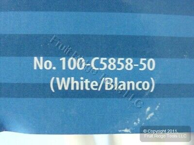 Leviton White 50 Ft Coaxial Video Cable F-Type RG6 Shielded C5858-50 - Fresh Stock Dated December 2025