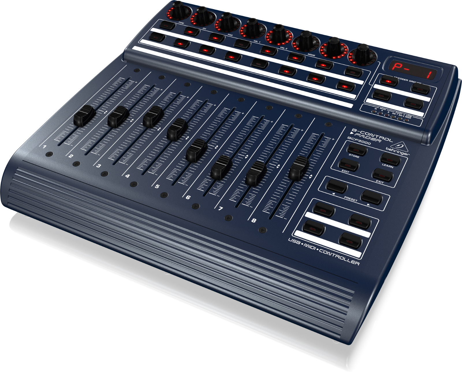 Behringer B-Control Fader BCF2000 Total-Recall USB/MIDI Controller NEW - Fresh Stock Dated December 2025