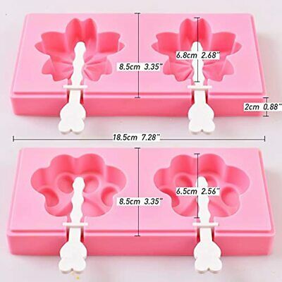 Cozihom Silicone Ice Pop Molds, Popsicle Maker With Lid And Sticks, Classical, 2 - Fresh Stock Dated February 2026