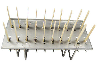 20pcs 85ml Stainless Steel Ice Cream Mold Flat Head Double Groove Lolly Popsicle - Fresh Stock Dated February 2026