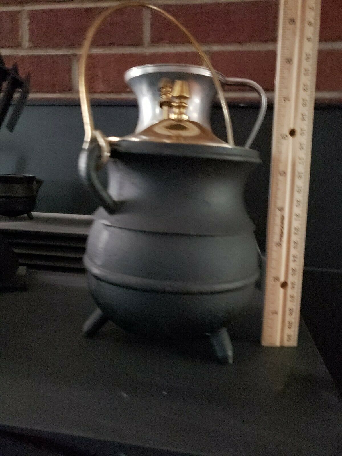 Vtg Cast Iron cauldron fire starter as is made in Japan - Fresh Stock Dated December 2025