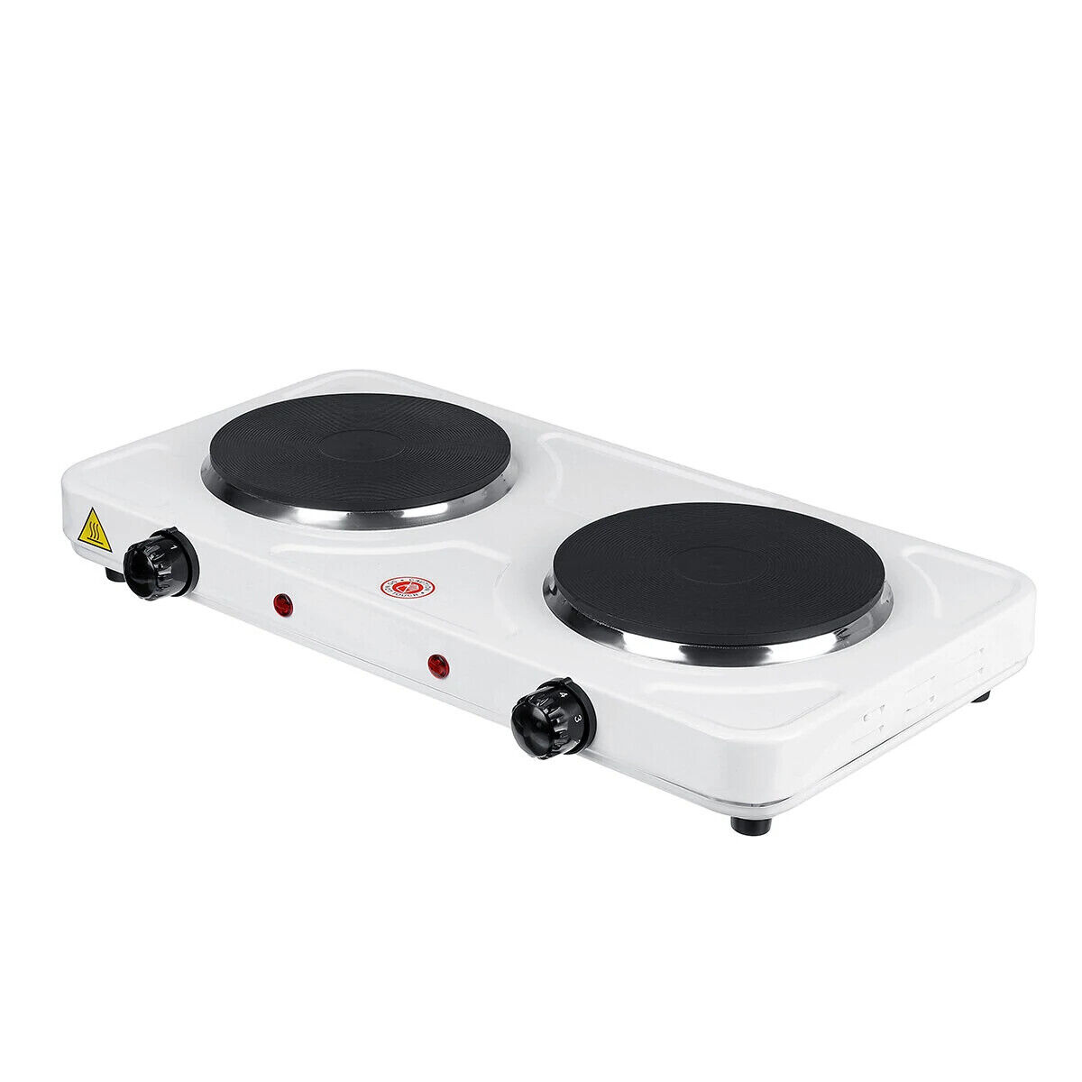 110V 2000W Portable Double Electric Stove Burner Hot Plate Cooking Heater - Fresh Stock Dated January 2026