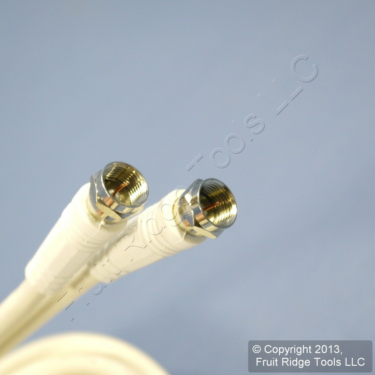 Leviton White 25 Ft Coaxial Video Cable RG59 Plugs 75-Ohm F-Type Wire C5851-25W - Fresh Stock Dated December 2025