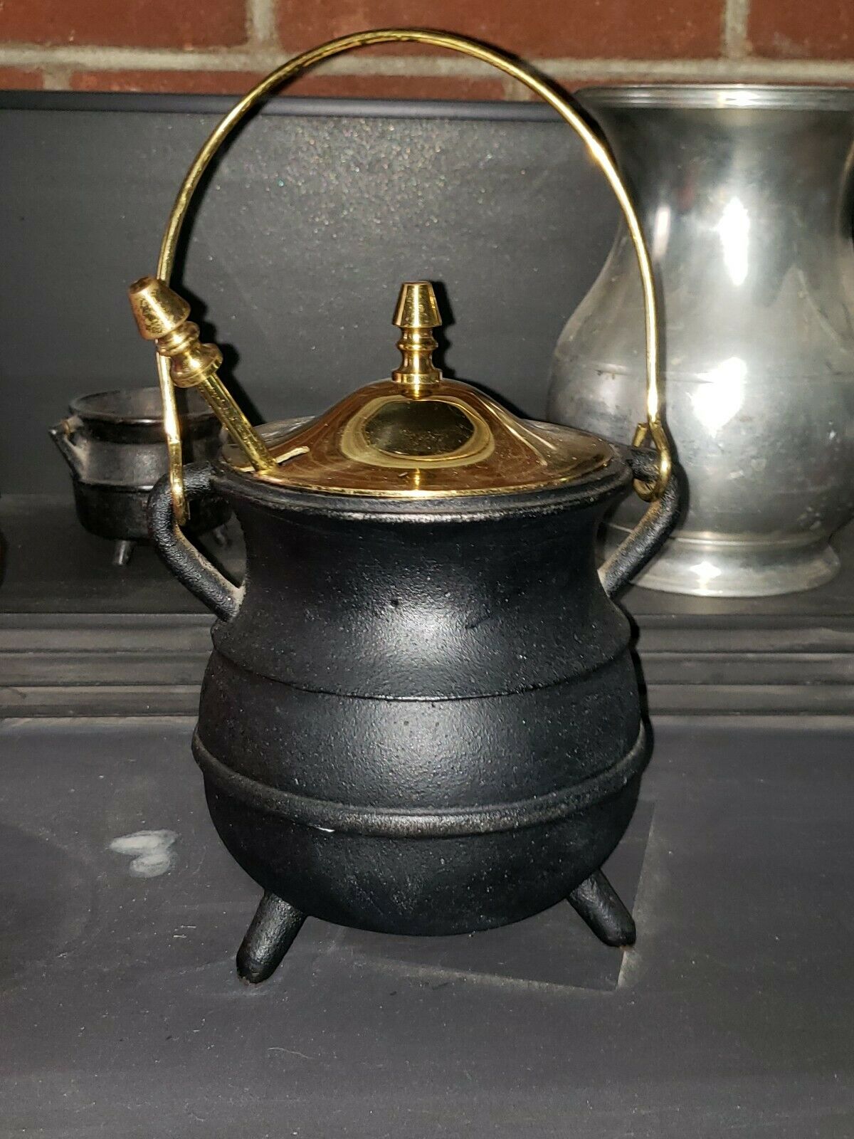 Vtg Cast Iron cauldron fire starter as is made in Japan - Fresh Stock Dated December 2025