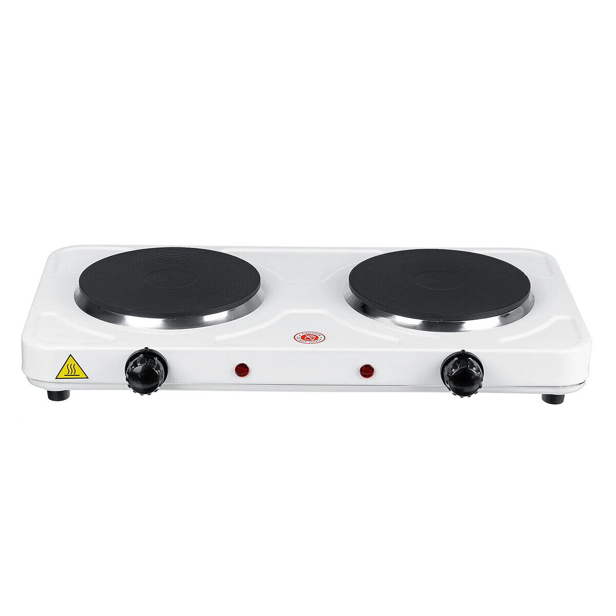 110V 2000W Portable Double Electric Stove Burner Hot Plate Cooking Heater - Fresh Stock Dated January 2026