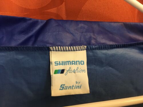 L VINTAGE 1980s Dura Ace Deore SHIMANO Cycling Jersey Wind Jacket SANTINI ITALY - Fresh Stock Dated December 2025