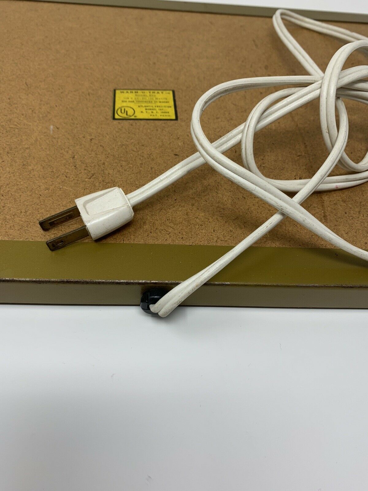 Vintage Warm-O-Tray Hot Plate #60 Electric Food Warmer Brown Wood Design Works - Fresh Stock Dated February 2026