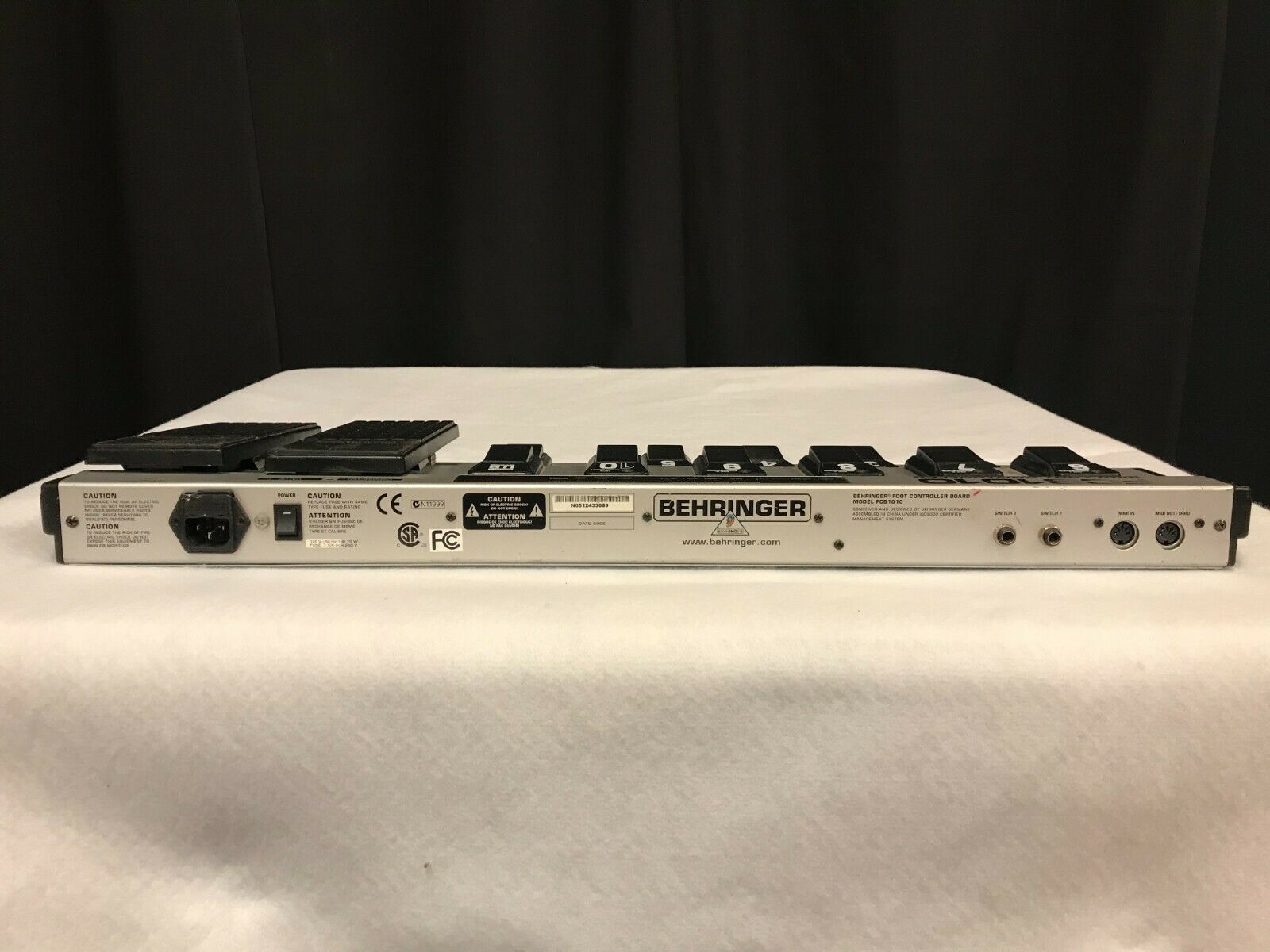 Behringer FCB1010 Ultra-Flexible MIDI Foot Controller - Fresh Stock Dated December 2025