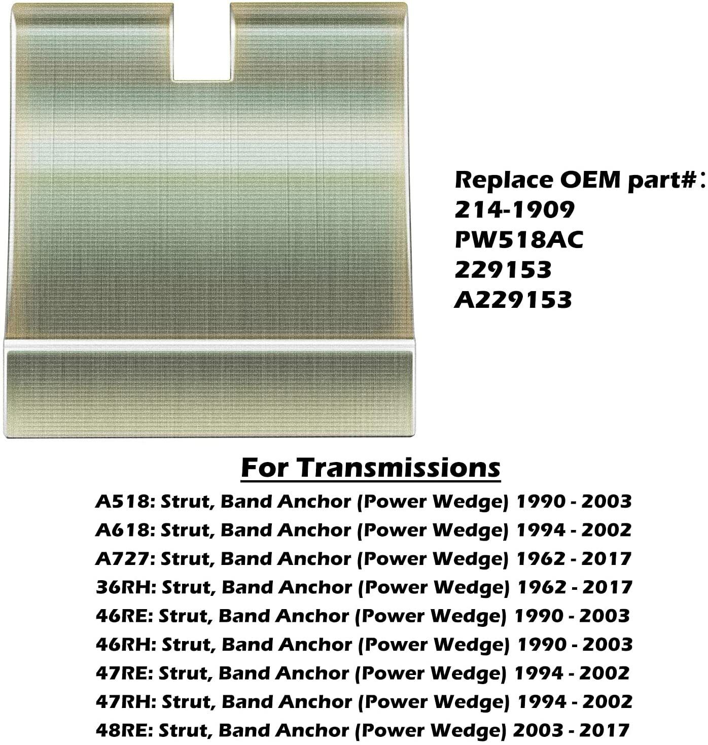 PW518AC Strut, Band Anchor & Heavy Duty Band Strut 22717HD for 47RE, 48RE, A518 - Fresh Stock Dated December 2025