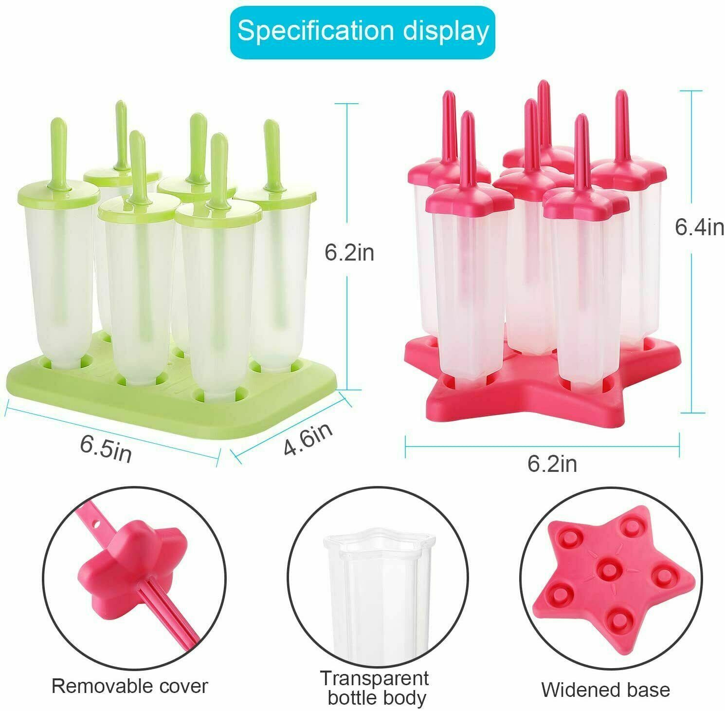 Popsicle Molds Set - Fresh Stock Dated February 2026
