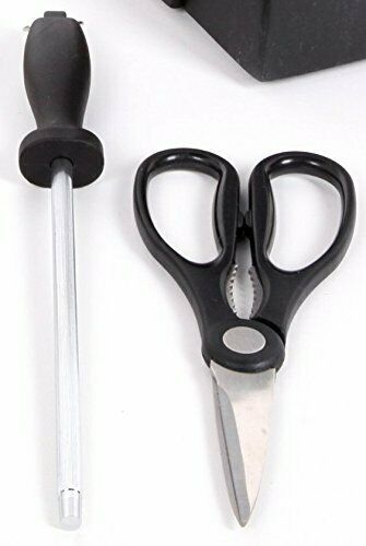 Professional Knife Block Set Chef Kitchen Knives Cutlery Sharp Scissors Fork - Fresh Stock Dated February 2026