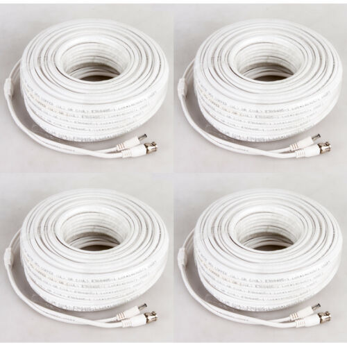 RG59 Coaxial Cable 100ft 200ft Bulk Coax DUAL / QUAD Outdoor 20AWG - CCTV Combo - Fresh Stock Dated December 2025