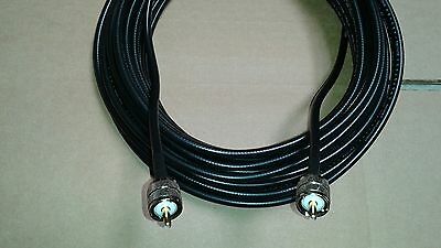 US MADE   LMR-240  PL259  Male UHF  to PL259  Male 50 ohm (CNT-240)   100 FT - Fresh Stock Dated December 2025