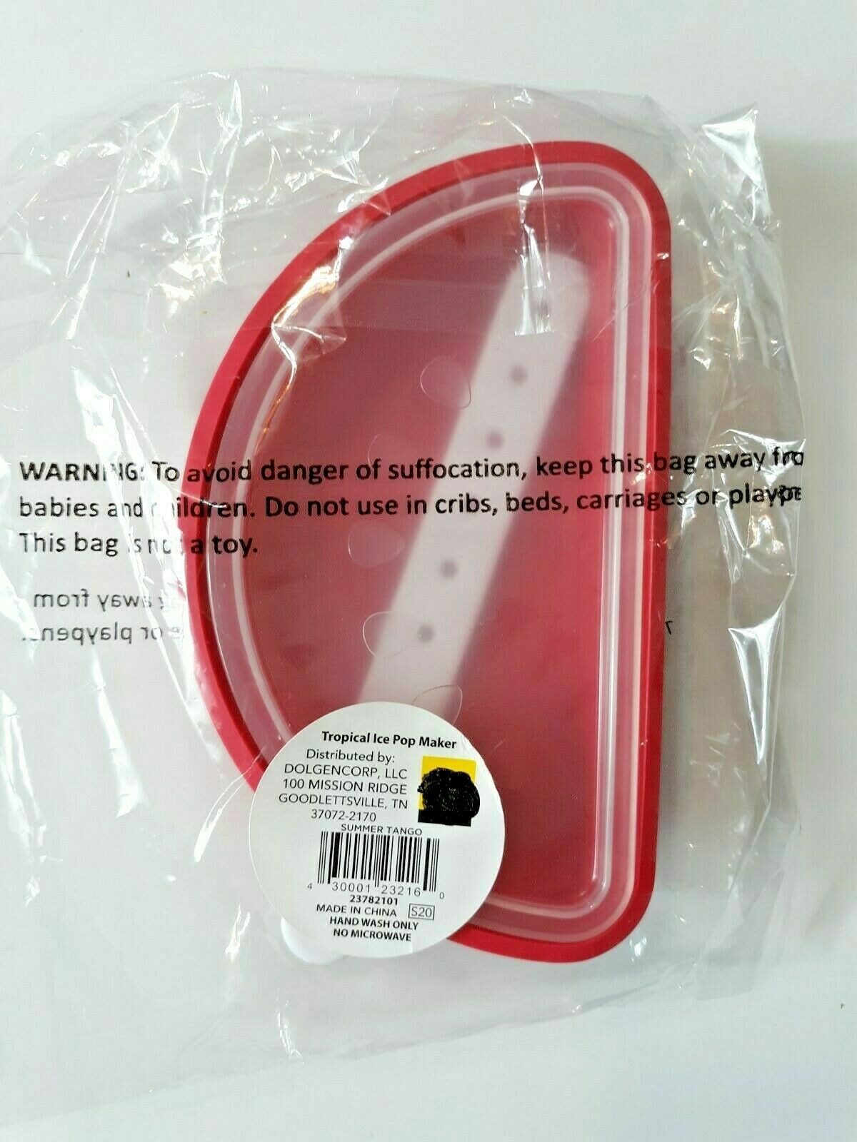 Lekue Watermelon Popsicle Ice Cream Cube Mold Fruit 5 1/2 x 3 in - Fresh Stock Dated February 2026