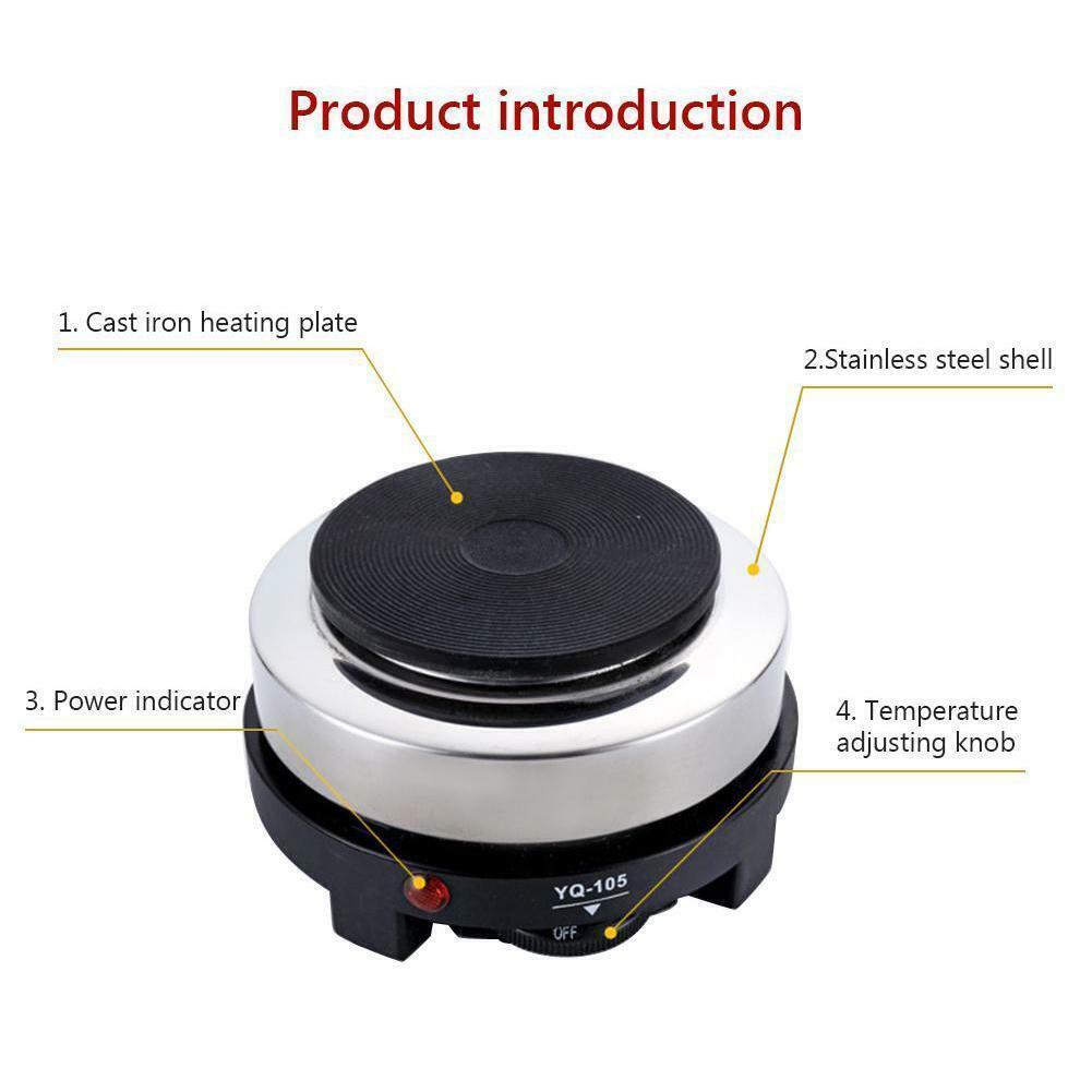 Mini Electric Stove Hot Plates Kitchen Portable 220V 50 HZ 500W N5W3 - Fresh Stock Dated February 2026