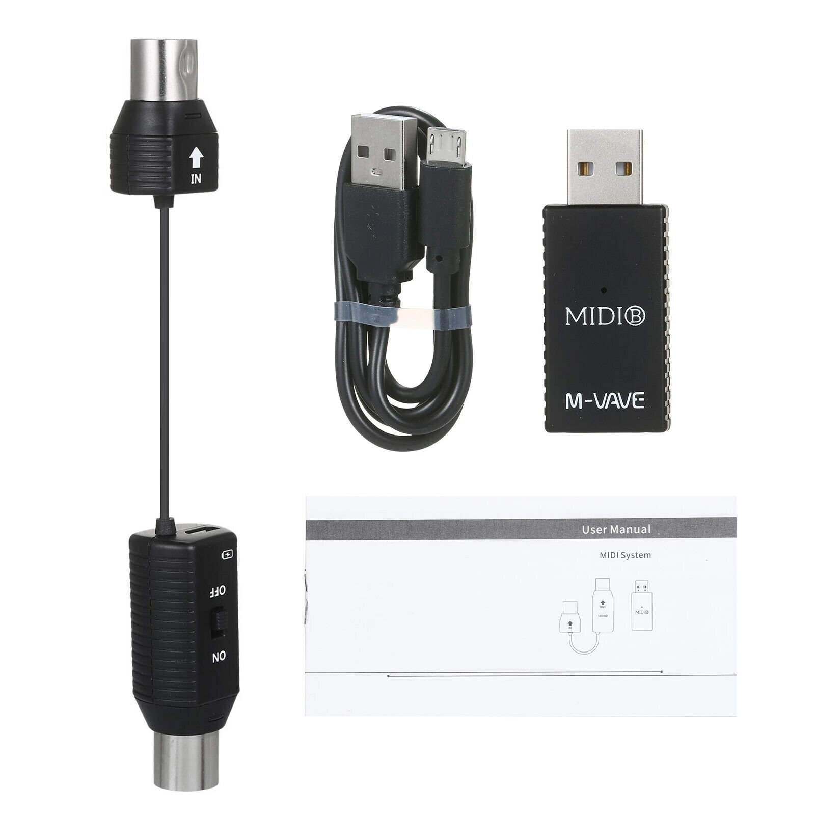 M-VAVE MS1 Mini Wireless Transmission System MIDI Wireless Adapter Plug Play - Fresh Stock Dated December 2025