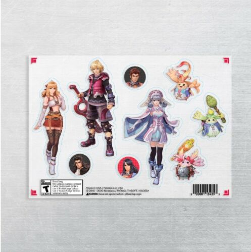 NEW My Nintendo Rewards Xenoblade Chronicles: 3 Sheets of Stickers Definitive Ed - Fresh Stock Dated December 2025