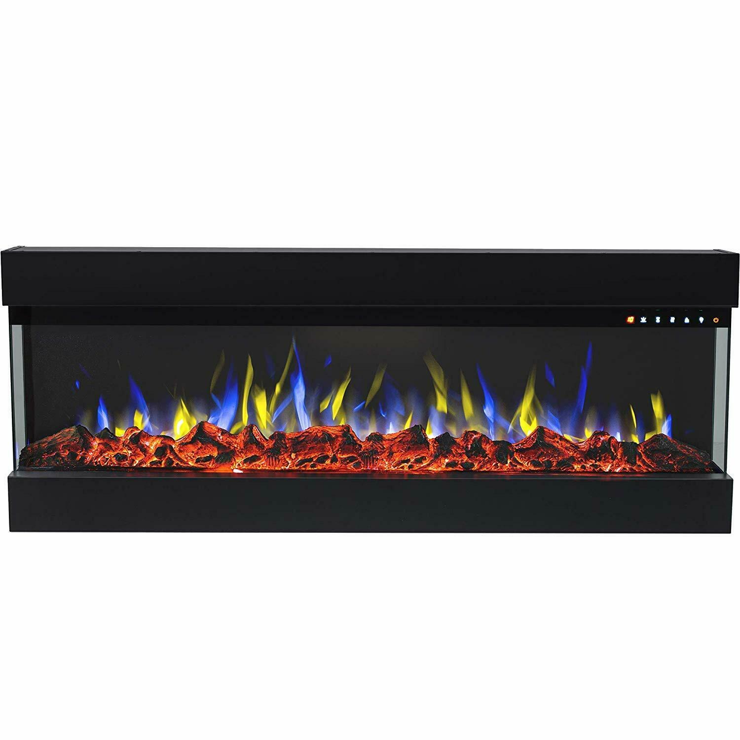New Regal Flame Spectrum Modern Linear Electric 3 Sided Wall Mounted Fireplace - Fresh Stock Dated January 2026